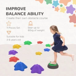 ZONEKIZ Balance Stepping Stones 11 Piece -OUTSUNNY Store KBwa09188ff96d76e jpg