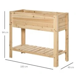 Outsunny Wooden Raised Plant Stand 100 X 40 X 84cm 11 Outsunny Wooden Raised Plant Stand 100 X 40 X 84cm -OUTSUNNY Store KTDbb217dc5e731f2 9f92321a 38d8 4847 9716 4b249f47e106