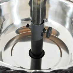 Outsunny Rattan Ice Bucket/Table - Brown -OUTSUNNY Store LAJ75617eecc2a3af