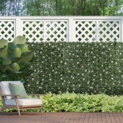 Outsunny Faux Green Floral Wall Trellis - 12 Pieces -OUTSUNNY Store LHE3da17e2f02ca91 f1dada14 cd75 4dd5 80df a074fcbd95ab