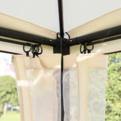 Outsunny Gazebo Swing Chair Bed - Beige -OUTSUNNY Store LSR0151859ab64984 JPG