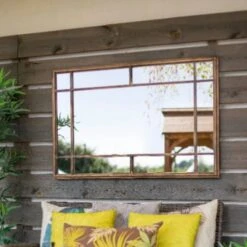 La Hacienda Mirror - Milano Gold Rectangle Mirror -OUTSUNNY Store La Hacienda Mirror Milano Gold Rectangle Mirror 4958482 2