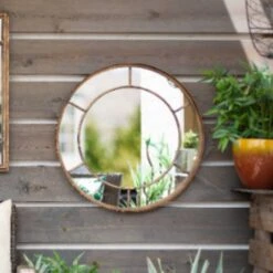 La Hacienda Mirror - Valencia Gold Round Mirror 8 La Hacienda Mirror - Valencia Gold Round Mirror -OUTSUNNY Store La Hacienda Mirror Valencia Gold Round Mirror 4958451 2