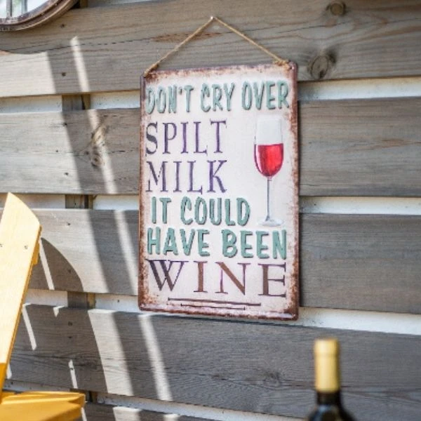 La Hacienda Wall Art - Don't Cry Over Spilt Milk Metal Sign 2 La Hacienda Wall Art - Don't Cry Over Spilt Milk Metal Sign - Image 2