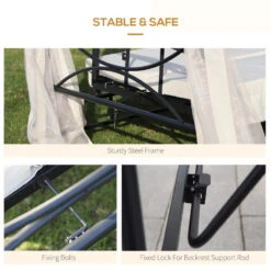 Outsunny Gazebo Swing Chair Bed - Beige -OUTSUNNY Store Lmg7561859ab6498d jpg