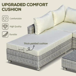 Outsunny Rattan Corner Sofa Set With Coffee Table 3 Piece 2m - Grey 14 Outsunny Rattan Corner Sofa Set With Coffee Table 3 Piece 2m - Grey -OUTSUNNY Store M3bb1018106239f93 jpg