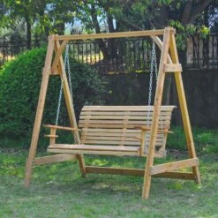 Outsunny 2 Seater Wooden Swing Bench 9 Outsunny 2 Seater Wooden Swing Bench -OUTSUNNY Store MC093417dc1d37f05