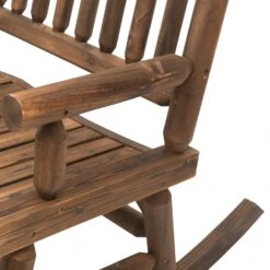 Outsunny2 Seater Rocking Chair - Brown -OUTSUNNY Store MSr62b17dc478fe67