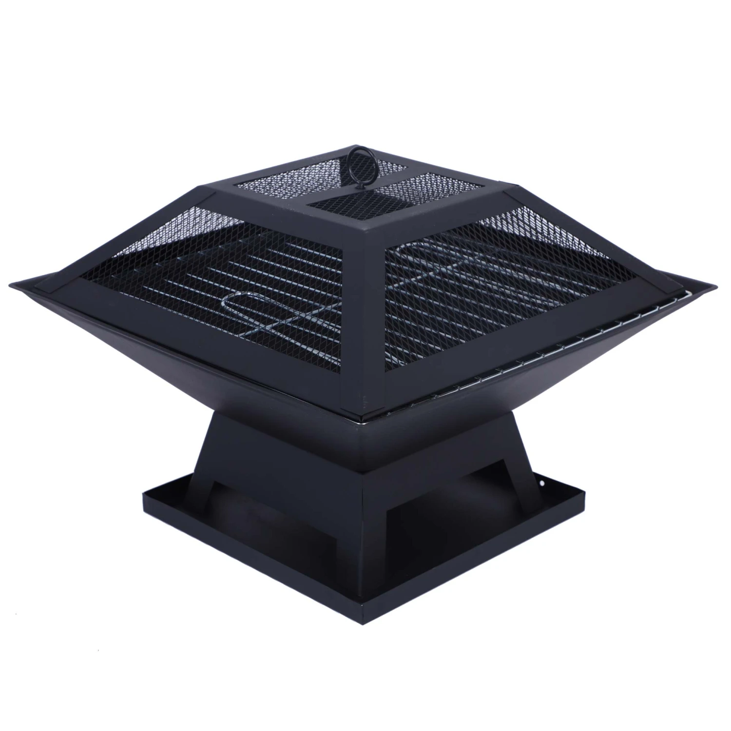 Silver & Stone Outdoor Fire Pit & BBQ Grill - Barbecue Grill Outdoor 1 Silver & Stone Outdoor Fire Pit & BBQ Grill - Barbecue Grill Outdoor