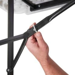 Silver & Stone Folding Camping Trestle Table 6ft 180 X 75 X 73cm - White -OUTSUNNY Store MicrosoftTeams image 692