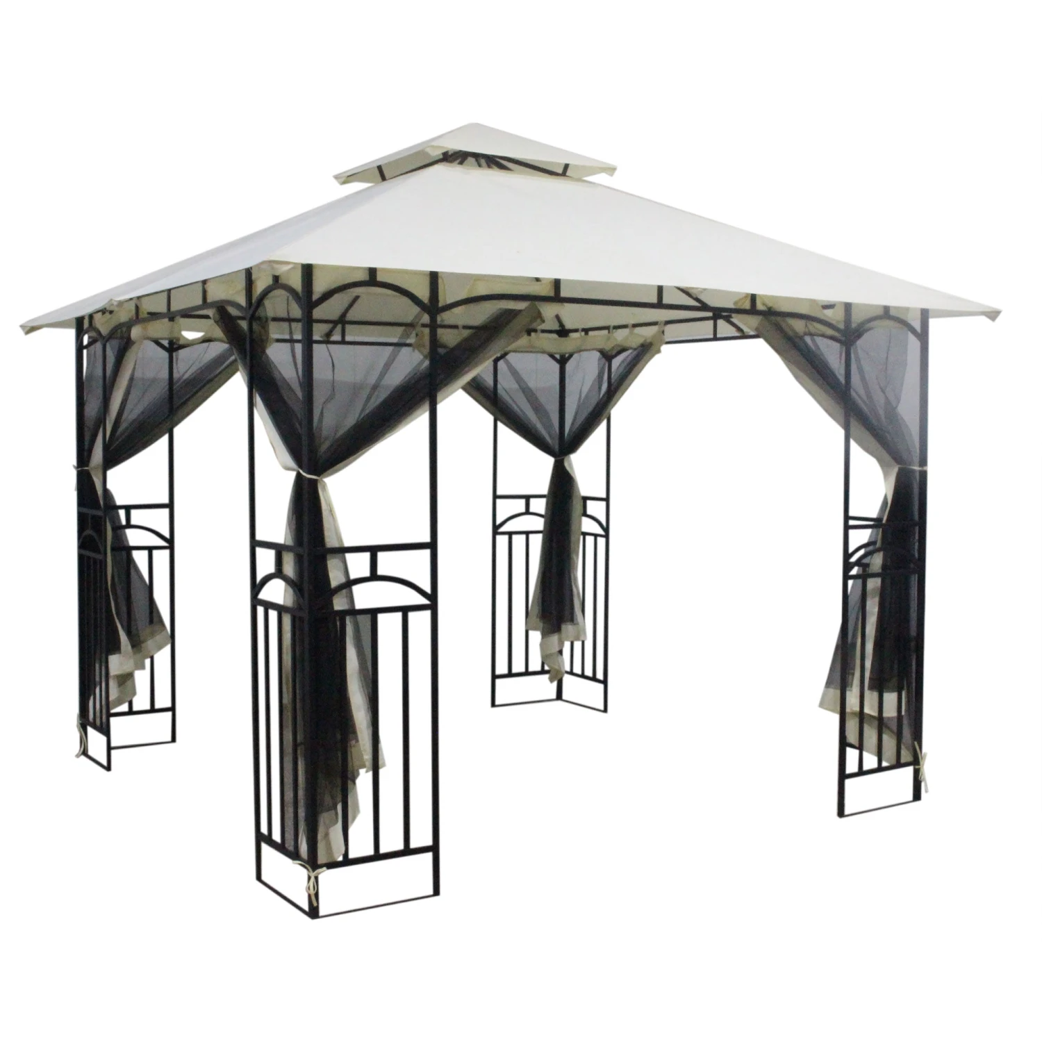 Silver & Stone Outdoor Winchester Premium Gazebo 3m X 3m - Beige 1 Silver & Stone Outdoor Winchester Premium Gazebo 3m X 3m - Beige
