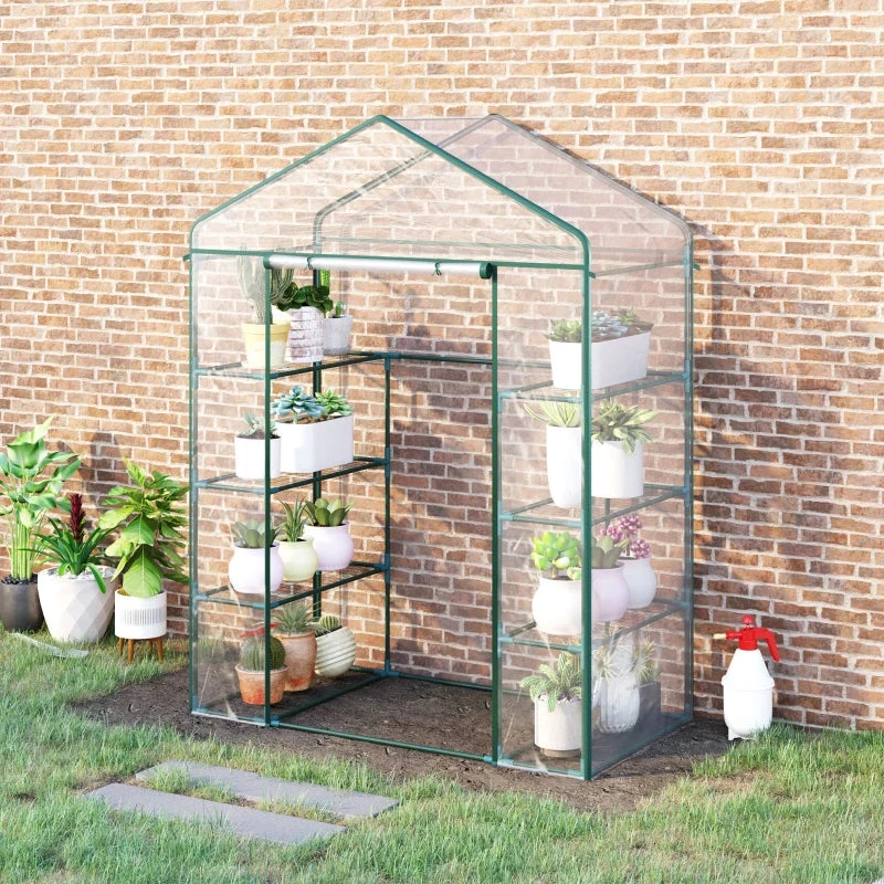 Outsunny Mini Greenhouse With 4 Tier 143 L X 73W X 195H Cm 2 Outsunny Mini Greenhouse With 4 Tier 143 L X 73W X 195H Cm - Image 2