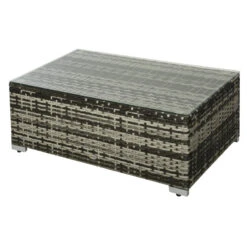 Outsunny Rattan Sofa Set With Chez Lounge And Coffee Table - Grey -OUTSUNNY Store MyAfc91863a96da07 jpg