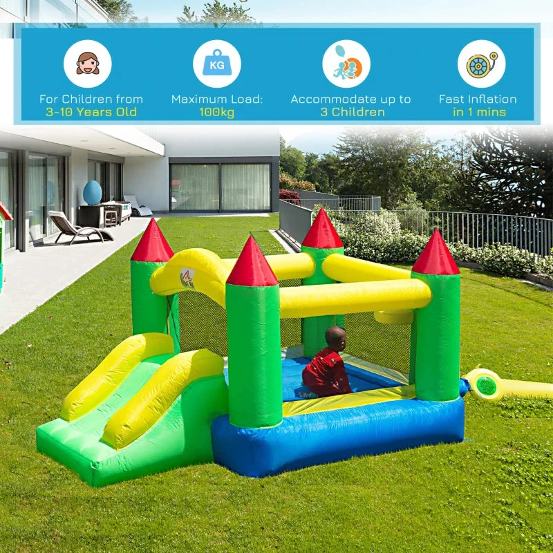 HOMCOM Bouncy Castle - Multi Colour 5 HOMCOM Bouncy Castle - Multi Colour - Image 5