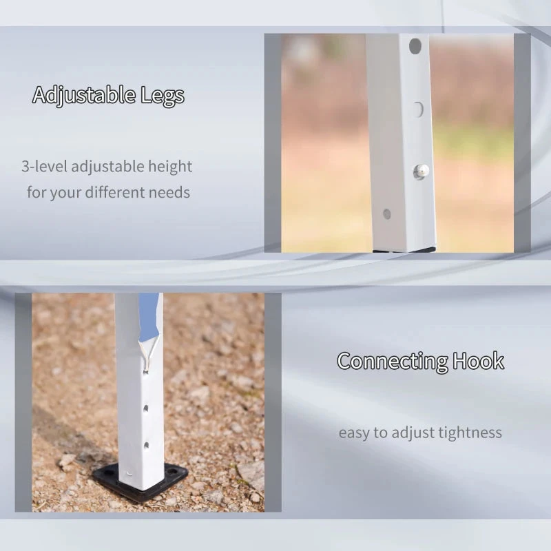 Outsunny Pop Up Gazebo 6m X 3m - Blue 6 Outsunny Pop Up Gazebo 6m X 3m - Blue - Image 6