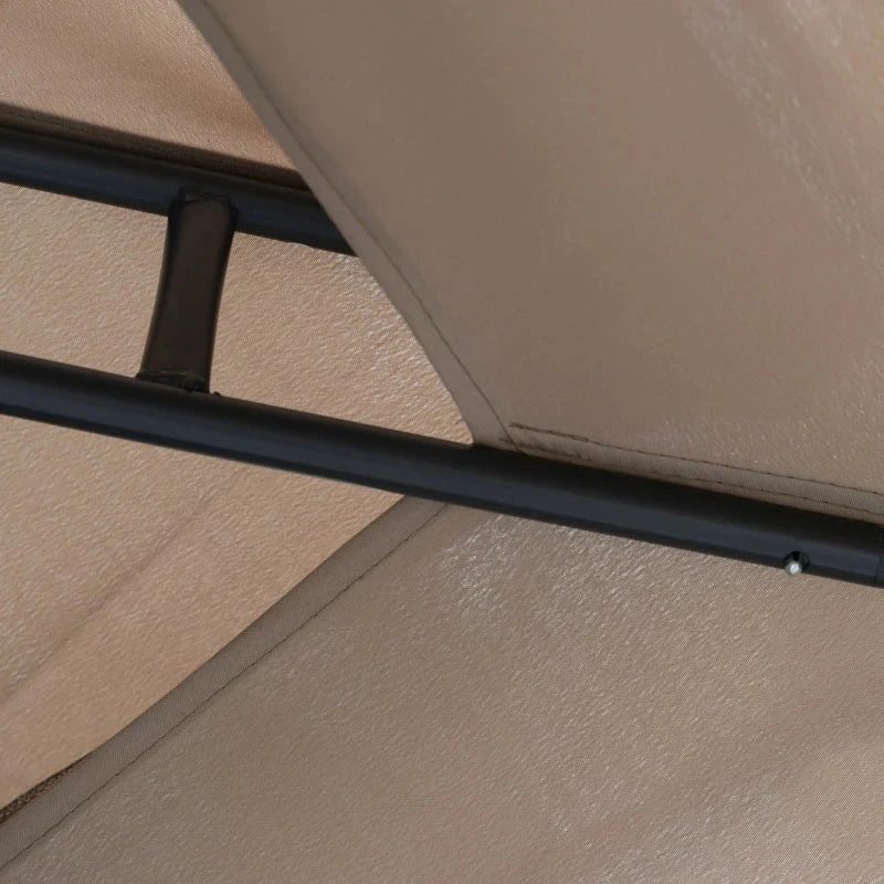 Outsunny Outdoor Gazebo 295L X 295W X 263Hcm-Taupe 9 Outsunny Outdoor Gazebo 295L X 295W X 263Hcm-Taupe - Image 9