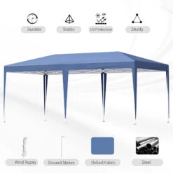 Outsunny Pop Up Gazebo 6m X 3m - Blue 16 Outsunny Pop Up Gazebo 6m X 3m - Blue -OUTSUNNY Store PI3b10185862ffade jpg
