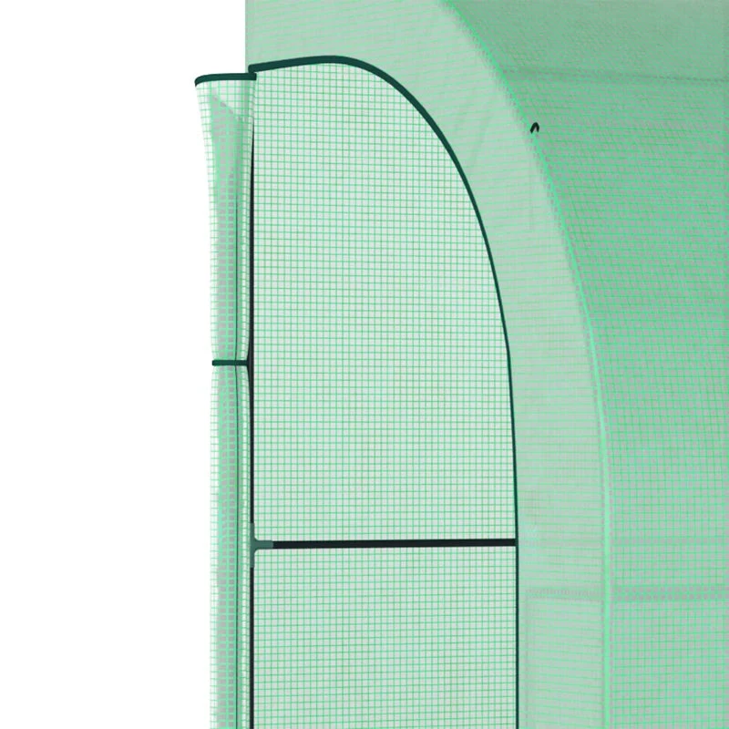 Outsunny Lean To Greenhouse 300L X 150W X 215Hcm - Green 8 Outsunny Lean To Greenhouse 300L X 150W X 215Hcm - Green - Image 8