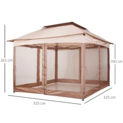 Outsunny 3 X 3(m) Pop Up Gazebo With Netting And Carry Bag, Party Tent Event Shelter For Garden, Patio - Khaki 10 Outsunny 3 X 3(m) Pop Up Gazebo With Netting And Carry Bag, Party Tent Event Shelter For Garden, Patio - Khaki -OUTSUNNY Store RuG25917e906693ed 6c8edc75 ba9c 4ca7 91b0 89fccfc7fb8b