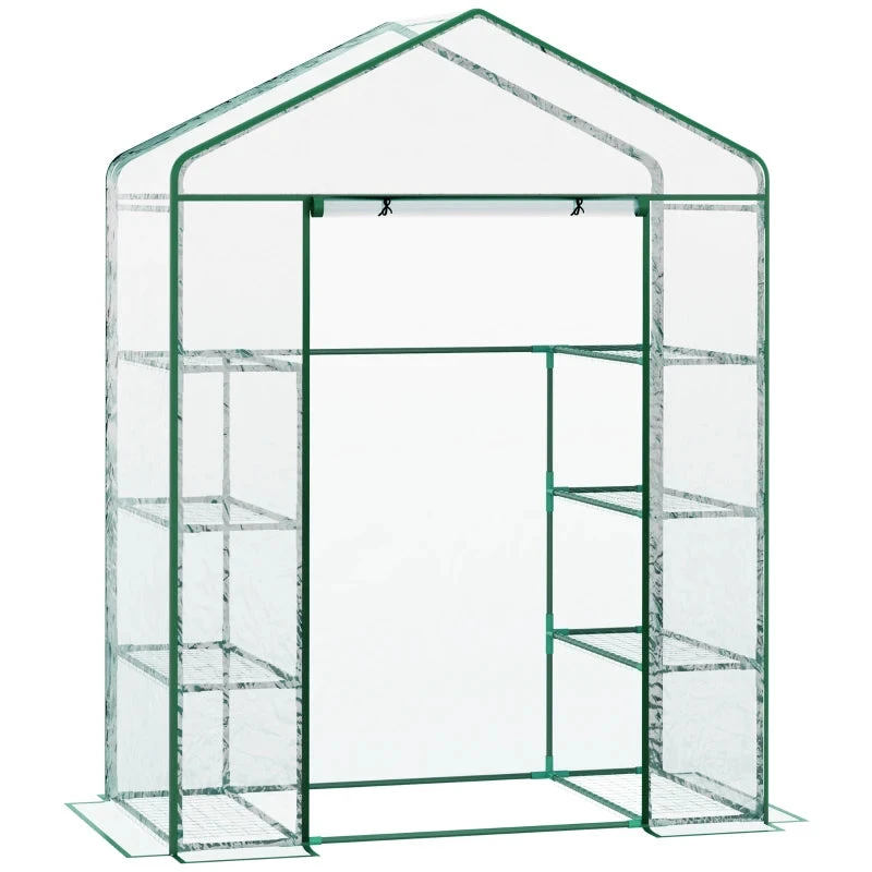 Outsunny Mini Greenhouse With 4 Tier 143 L X 73W X 195H Cm 1 Outsunny Mini Greenhouse With 4 Tier 143 L X 73W X 195H Cm