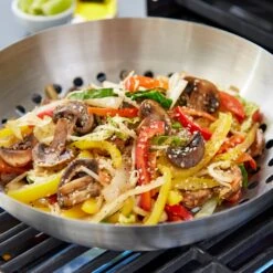 Tower BBQ Grill Wok 28cm With Folding 10 Tower BBQ Grill Wok 28cm With Folding -OUTSUNNY Store T932017 F1