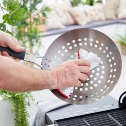 Tower BBQ Grill Wok 28cm With Folding 11 Tower BBQ Grill Wok 28cm With Folding -OUTSUNNY Store T932017 F2