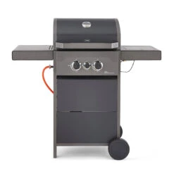 Tower Stealth 2000 Two Burner BBQ W/ Side Burner - Black