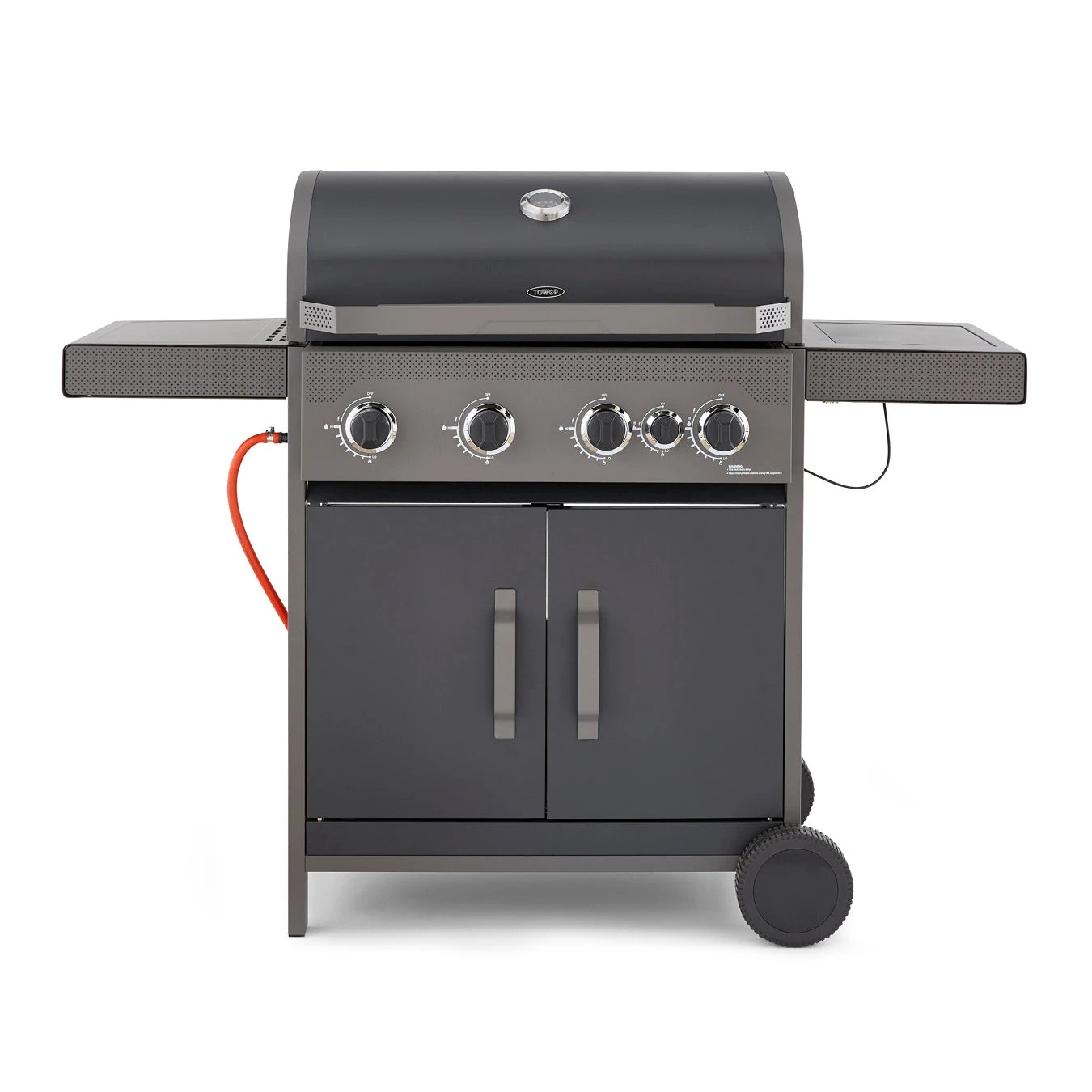 Tower Stealth 4000 Four Burner BBQ W/ Side Burner - Black 1 Tower Stealth 4000 Four Burner BBQ W/ Side Burner - Black
