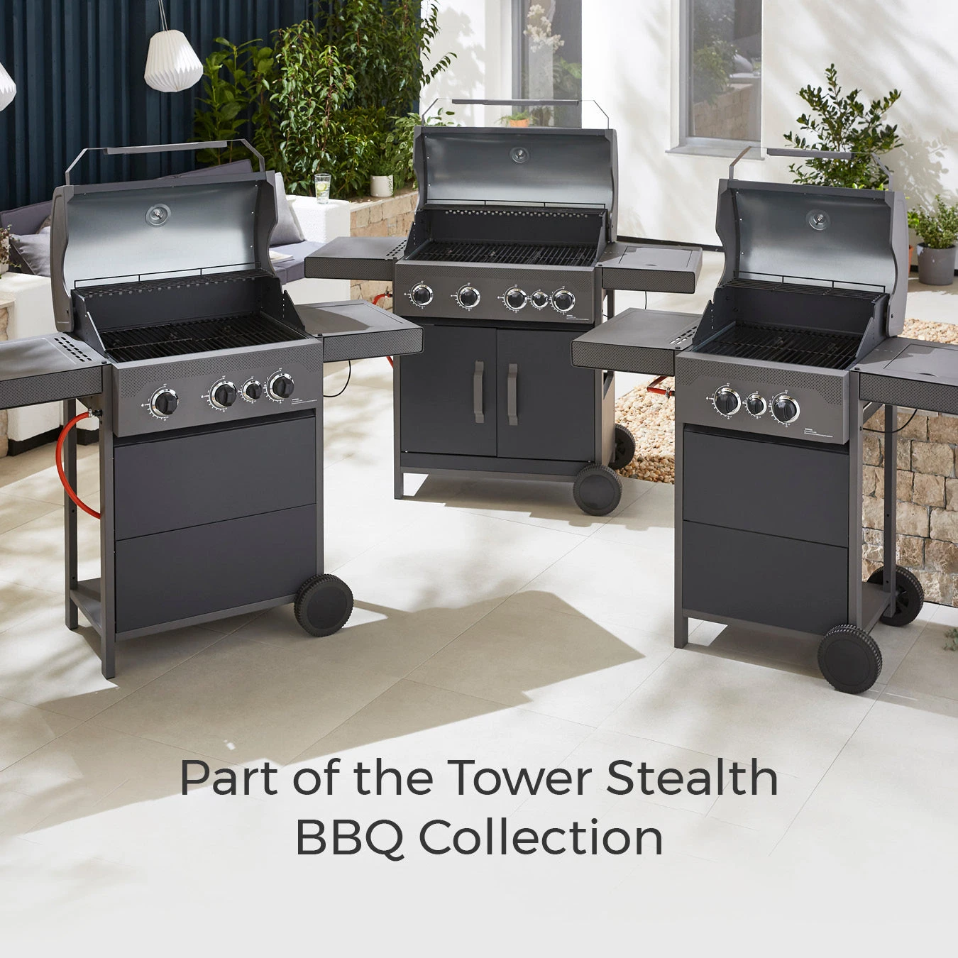 Tower Stealth 4000 Four Burner BBQ W/ Side Burner - Black 13 Tower Stealth 4000 Four Burner BBQ W/ Side Burner - Black - Image 13