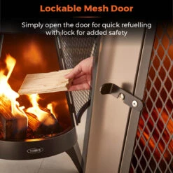 Tower Apollo Log Burner - Black 17 Tower Apollo Log Burner - Black -OUTSUNNY Store T978508 05