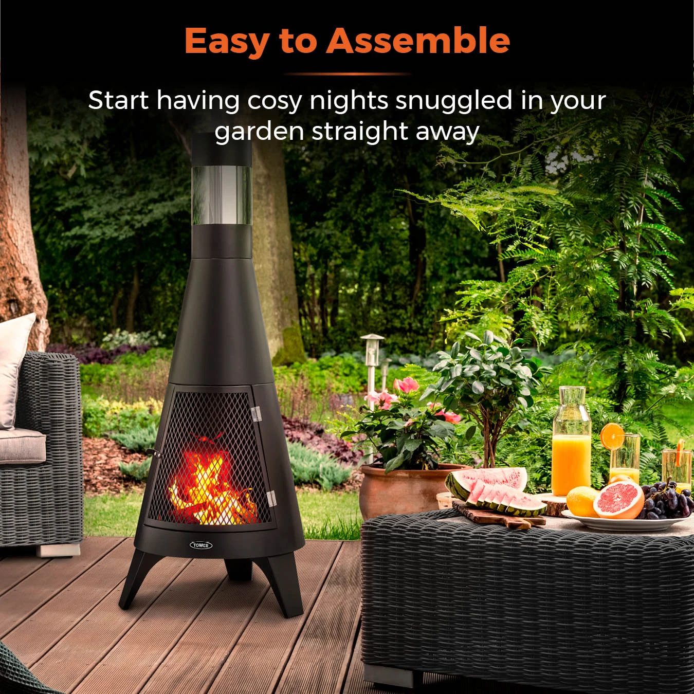 Tower Apollo Log Burner - Black 7 Tower Apollo Log Burner - Black - Image 7