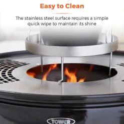 Tower Sphere BBQ Pit 'N' Grill - Black -OUTSUNNY Store T978512 06