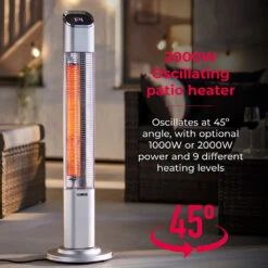 Tower SOL 2KW Free Standing Patio Heater 11 Tower SOL 2KW Free Standing Patio Heater -OUTSUNNY Store T978519 03