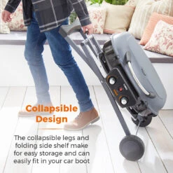 Tower Tourer Two Burner Portable Gas BBQ - Grey -OUTSUNNY Store T978522 04