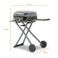 Tower Tourer Two Burner Portable Gas BBQ - Grey -OUTSUNNY Store T978522 08