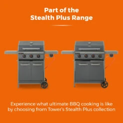 Tower Stealth Plus Four Burner BBQ -OUTSUNNY Store T978524 09