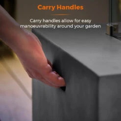 Tower Magna Rectangular Gas Fire Pit - Grey -OUTSUNNY Store T978528 07