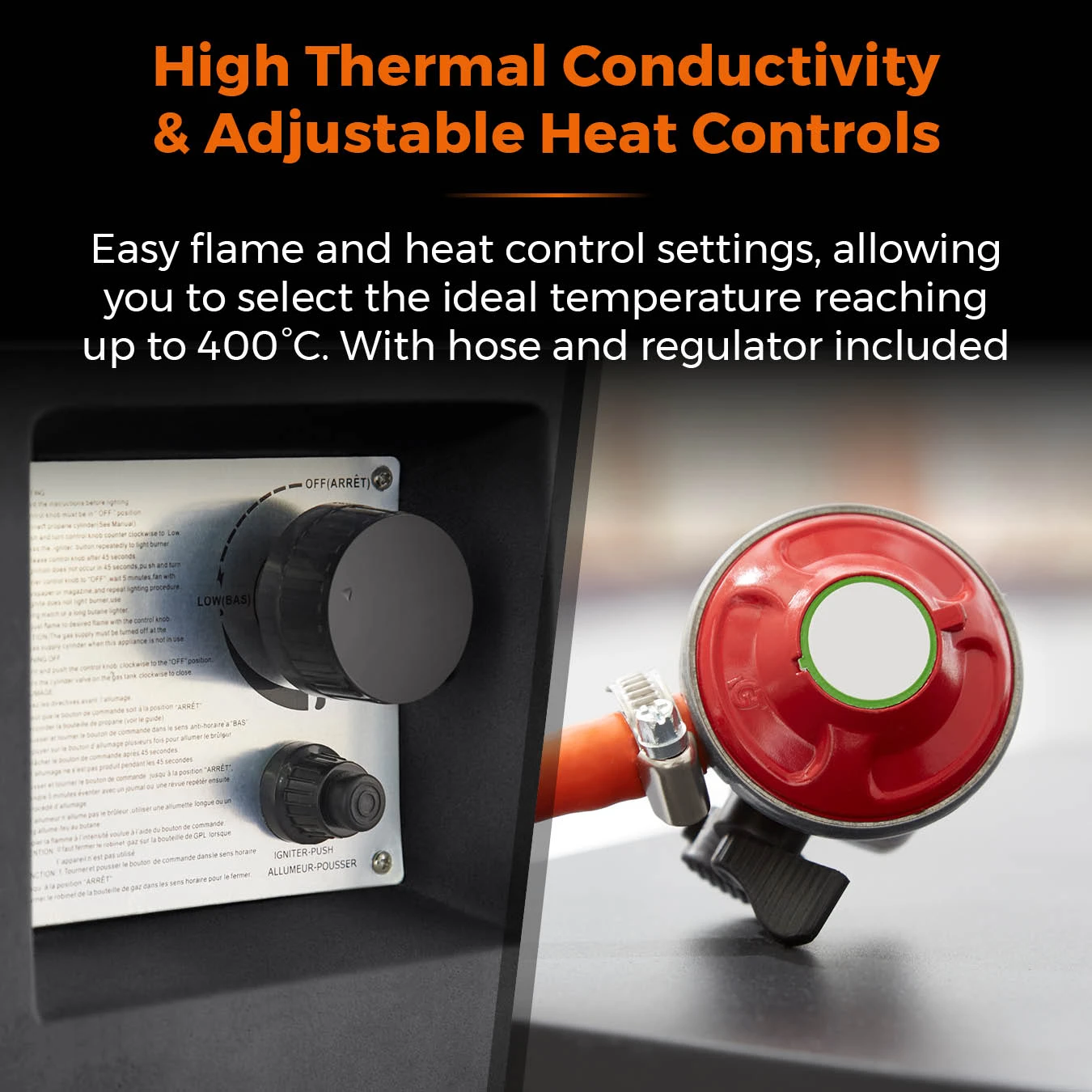 Tower Magna Rectangular Gas Fire Pit Tall - Grey 7 Tower Magna Rectangular Gas Fire Pit Tall - Grey - Image 7