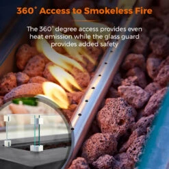 Tower Magna Rectangular Gas Fire Pit Tall - Grey 19 Tower Magna Rectangular Gas Fire Pit Tall - Grey -OUTSUNNY Store T978529 06