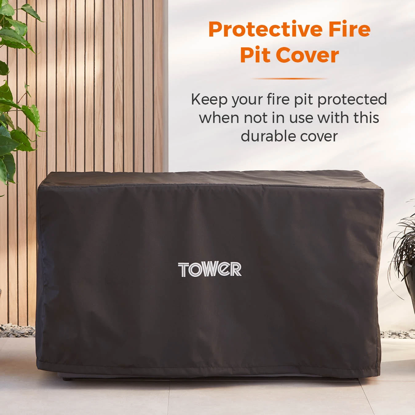 Tower Magna Rectangular Gas Fire Pit Tall - Grey 12 Tower Magna Rectangular Gas Fire Pit Tall - Grey - Image 12