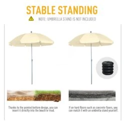 Outsunny Beach Umbrella -OUTSUNNY Store TOIfd117dc38af07c 374acb3e 442e 4bc7 80e3 5db957c738e1