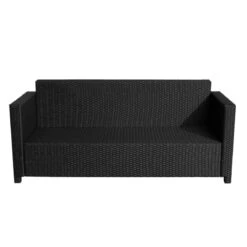 Outsunny Rattan Sofa 3 Seater - Black -OUTSUNNY Store Tli3d6181099f1b79 jpg