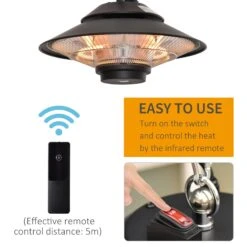 Outsunny 1500W Electric Patio Heater Hanging Heater 11 Outsunny 1500W Electric Patio Heater Hanging Heater -OUTSUNNY Store U4ba0917edc655417 34fefb62 627a 4bd6 8ee6 be51bc7e23e6