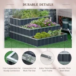 Outsunny 3 Tier Raised Garden Bed 14 Outsunny 3 Tier Raised Garden Bed -OUTSUNNY Store UZ5b1017edc659c74 8ef02d93 556e 4a73 ac13 21393d61456c