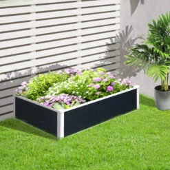Outsunny Garden Raised Bed 120x90x30 Cm - Grey -OUTSUNNY Store UjG90f185a3f83ef3 jpg