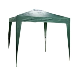 Silver & Stone Outdoor Pop Up Garden Gazebo 3m X 3m - Green