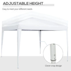 Outsunny Gazebo 2.95 M X 2.95 M - White -OUTSUNNY Store UtM3d6185156050d4 jpg