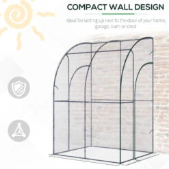 Outsunny Greenhouse Lean To 143x118x212 Cm - Clear 16 Outsunny Greenhouse Lean To 143x118x212 Cm - Clear -OUTSUNNY Store Uyg88c17ee2cf1040 jpg