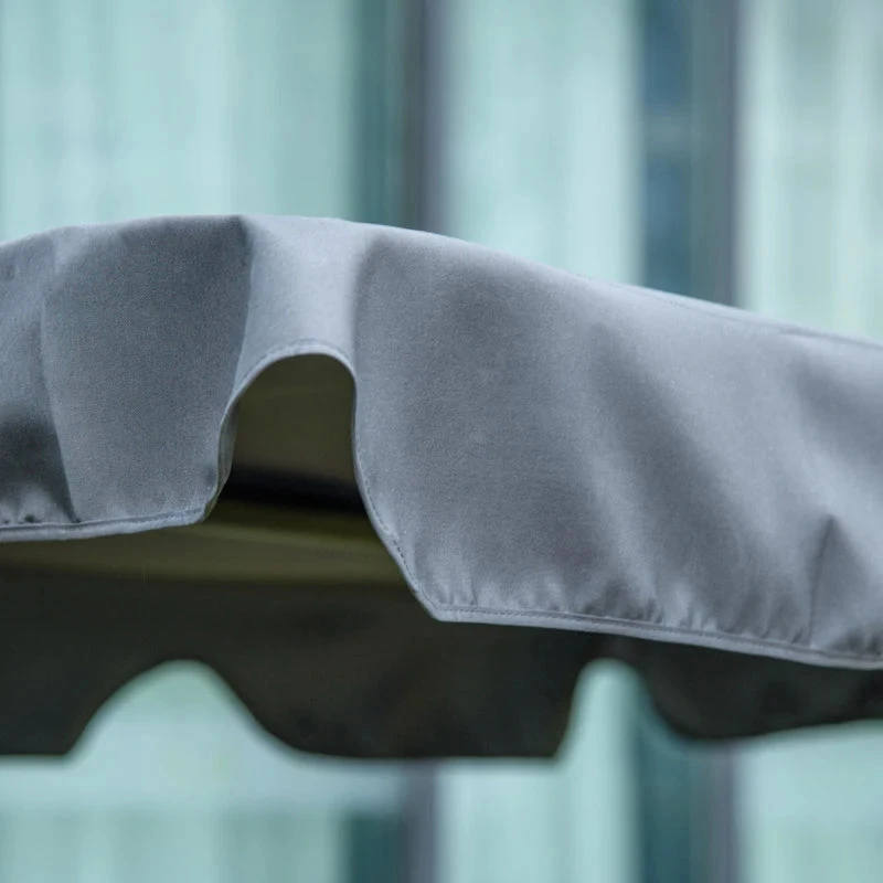 Outsunny Swing Chair 3-Seater -Dark Grey 9 Outsunny Swing Chair 3-Seater -Dark Grey - Image 9