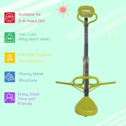 HOMCOM Kids Seesaw - Green -OUTSUNNY Store VGhf4717dc1659e9c